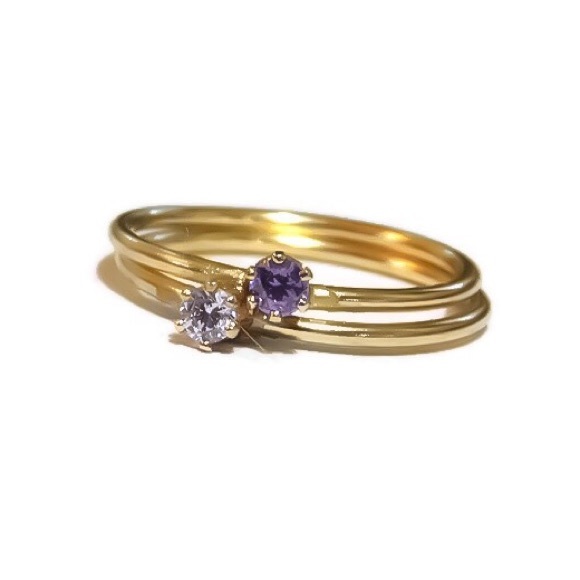 Stacking Rings Set of 2 - Picture 3 of 8